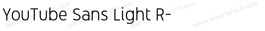 YouTube Sans Light R字体转换